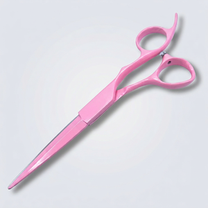 Ciseaux à cheveux roses Apto Enterprises, 6 pouces, ciseaux professionnels pour cheveux, finition titane, acier japonais 440C, coupe de précision - Product Image 1