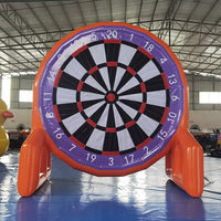 Cible de tir gonflable de football pour la location commerciale, jeu de fléchettes de football gonflable pour le divertissement sportif