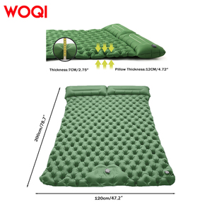 WOQI <span class=keywords><strong>Matelas</strong></span> gonflable portable 3D pour 2 personnes pour les campeurs <span class=keywords><strong>Matelas</strong></span> de <span class=keywords><strong>sol</strong></span> gonflable extérieur à remplissage d'air rapide - Product Image 3