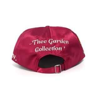 Casquette de Gros 5 Panneaux Non Structurée à Bord Court en Satin de Soie, Broderie Personnalisée, Logo, Mode, Luxe, Haut de Gamme, Ajustable avec Fermeture Snapback - Product Image 4