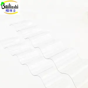 Feuille en plastique ondulée de toiture de polycarbonate transparent de PC pour la serre chaude