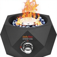 Brasero à gaz moderne de 14 pouces (356 cm) pour terrasses, portable