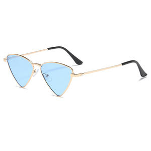 Gafas de <span class=keywords><strong>Sol</strong></span> para Niños, Estilo Europeo Americano, Triangulares, Punk, Metálicas, Protección UV400, Estilo Príncipe, para Transmisiones en Vivo - Product Image 2