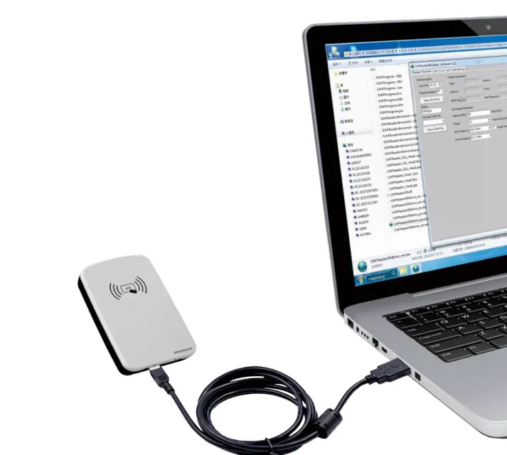 CHENXIN Mini Desktop Contactless Smart Card/tags Reader free sample USB encoders 860~960mhz uhf tablet desktop rfid reader
