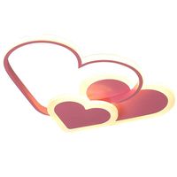 Lampes Creative Chambre à coucher Romantique Filles Scandinave Chaud pourrait Plafonnier LED Métal Moderne Fille Rose Chambre d'Enfant Lumières