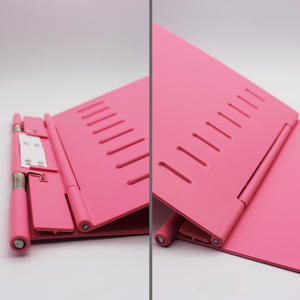 Porte-documents à levier en plastique, largeur 40 mm, épaisseur 2,8 mm, rose, en ABS, pour dossiers médicaux, destiné aux médecins, infirmières et usage hospitalier - Product Image 1