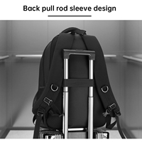 HAIBOWY Sac à dos unisexe étanche de grande capacité pour étudiants de lycée Sac à dos de voyage pour ordinateur portable de couleur noire pour filles et femmes