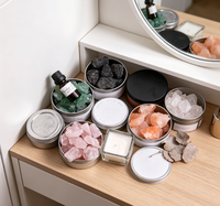 Diffuseur d'huiles essentielles/ornement en pierre de cristal aromatique, idéal pour Instagram, sans flamme, parfum longue durée, pour l'intérieur