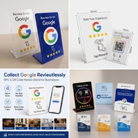 Support de Comptoir NFC en PVC Étanche pour Vente en Gros, Présentoir de Table Intelligent Réinscriptible NTAG215 pour Paiement et Retours Clients