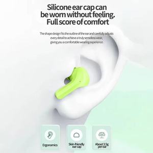 Écouteurs de jeu TWS à succès Air 31 avec indicateur LED pour une connectivité Bluetooth 5.0, étanchéité IPX7, faible latence de 30 ms, véritable sans fil pour le gaming - Product Image 4