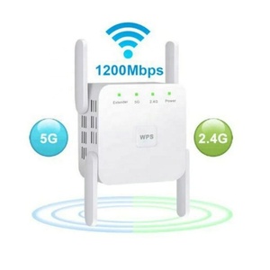 Repetidor de WiFi de 5 GHz y 1200 Mbps en Oferta, Amplificador con Cobertura de 300-500 m² para Uso en Interiores - Product Image 2