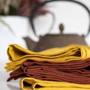 Monogram Natural 100% <b>Linen</b> <b>Cloth</b> Napkin Luxury Custom Size Organic Flax Fabric Handmade Embroidered Logo Classic Pure <b>Linen</b> - Product Image 1
