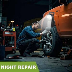 Lampe LED rechargeable 3W avec batterie au plomb-Éclairage d'urgence durable pour les chantiers <span class=keywords><strong>de</strong></span> construction et les ateliers - Product Image 5