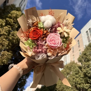 Ramo de Flores Eternas al por Mayor, Rosa Preservada Premium y Regalo Floral para Cumpleaños, Año Nuevo, Graduación, Novia, Esposa, San <span class=keywords><strong>Valentín</strong></span>, Para Siempre - Product Image 4