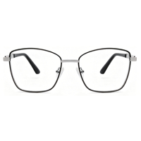 Lunettes photochromiques populaires anti-lumière bleue pour homme, avec protection UV400, monture métallique, verres photogray.