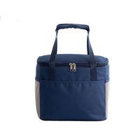 Sac isotherme de gros pour étudiants avec poignée, en tissu Oxford épaissi, fermeture éclair et doublure en feuille d'aluminium pour usage extérieur