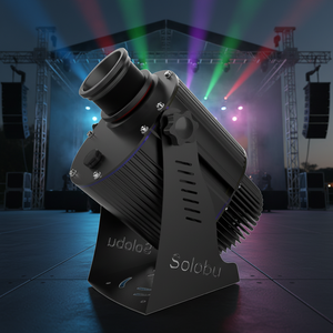 ไฟฉายโปรเจคเตอร์โลโก้โฆษณาเชิงพาณิชย์กลางแจ้ง 100W 200W IP68 พร้อมโคมไฟหมุนได้+หลอดไฟ LED+ไฟสปอตไลท์อะลูมิเนียมอัลลอย - Product Image 1