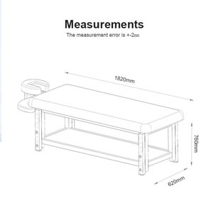 Table de massage thaïlandaise professionnelle Kangmei en bois massif réglable en hauteur pour soins du <span class=keywords><strong>visage</strong></span> et spa - Product Image 2