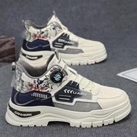 Botas de Trabajo Casuales para Hombre de Alta Calidad, Impermeables, Resistentes al Desgaste, Antideslizantes, con Suela Gruesa y Botón Giratorio