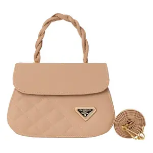 Bolso Bandolera Fana Lucrecia de Nailon y PU, Impermeable, Acolchado, Estilo Vintage, con una Sola Correa, Bolso de Maquillaje, Bolso de Hombro para Mujer - Product Image 3