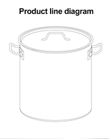 Marmite à soupe en acier inoxydable à fond plat, anti-rayures, à double anse, pour usage domestique et restaurant, compatible gaz