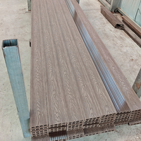 Offre Spéciale Revêtement de Sol WPC Composite d'Extérieur Étanche à Motif Bois Gaufré 3D
