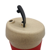 Gobelet à café réutilisable en plastique écologique à double paroi épaissi de 12 oz, gobelet à eau, tasse à café