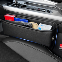 Organisateur universel de rangement pour l'espace latéral des sièges de voiture en tissu Oxford 600D de qualité supérieure, boîte de rangement pour l'espace entre les sièges de voiture en tissu Oxford 600D en polyester