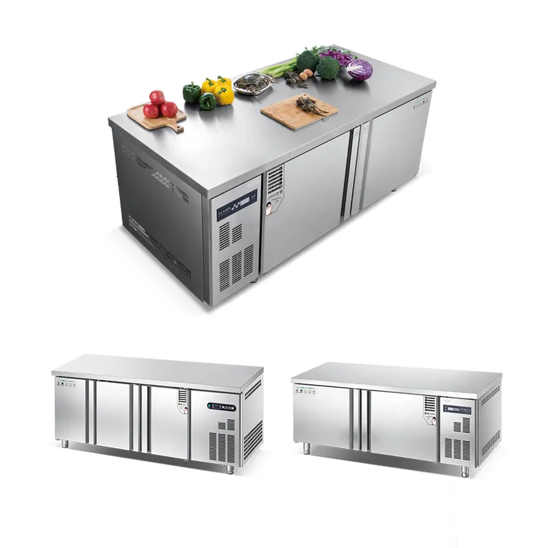 ตู้แช่ตู้เย็นร้านอาหารอุปกรณ์ครัวอุตสาหกรรมตู้แช่เย็นแบบอเมริกัน