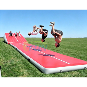 Tappeto Gonfiabile per Team Building, Gioco d'Acqua Scivolo e Salto, Pista Ermetica DWF per <span class=keywords><strong>Ginnastica</strong></span>, Tappetino Gonfiabile per Eventi all'Aperto - Product Image 4