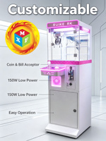 Mini machine à griffes 40*41*141cm, jeu d'arcade à monnayeur pour poupées, avec éclairage LED