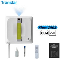 Robot Laveur de Vitres Électrique Télécommandé Entièrement Automatique à Prix Abordable, Contrôle par Application, Aspiration 2800Pa, Batterie 500mAh - Offre Spéciale