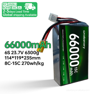 Batterie lithium-ion longue durée 66000 mAh 6S/12S/18S/24S personnalisable en usine pour drone agricole - Product Image 2