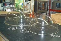 Dômes en acrylique transparent sur mesure en forme de boule, hémisphères, style nautique, présentoir pour Noël, motif floral rond