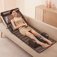Matelas de massage électrique multifonctionnel Mostar pour tout le corps, avec contrôle de la minuterie, pliable, compression d'air, étirement, cuir PU, CE
