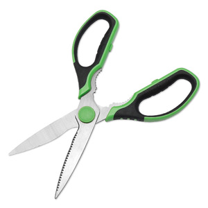 Kitchen Scissors Stainless Steel Green And Black Straight Head Multi Purpose For Home Use - Product Image 2