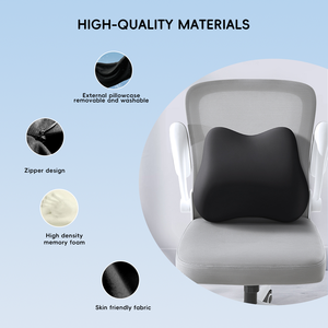 Cuscino Lombare in Memory Foam YUE RISE con Design a Farfalla, Colori e Tessuti Personalizzabili, Adattabile Universalmente per <span class=keywords><strong>Sedile</strong></span> <span class=keywords><strong>Auto</strong></span>/Sedia da Ufficio - Product Image 3