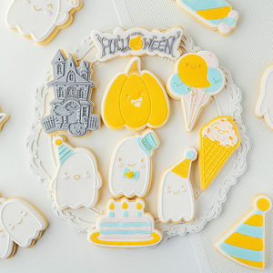 Safran mignon fantôme <span class=keywords><strong>Halloween</strong></span> acrylique Cookie Fondant Embosser <span class=keywords><strong>citrouille</strong></span> givré Cutter impressionnant <span class=keywords><strong>Halloween</strong></span> Cookie outils - Product Image 1