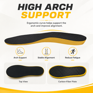 Plantillas de Fibra de Carbono de Alto Rendimiento para Hombres y Mujeres, Insertos para Calzado Deportivo para Baloncesto, Voleibol, Correr, Saltar y Entrenamiento - Product Image 3