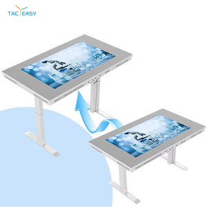 <span class=keywords><strong>Table</strong></span> basse interactive intelligente à écran tactile 20 points avec Android <span class=keywords><strong>14</strong></span>, écran LCD 4K, haut-parleurs stéréo intégrés et support - Product Image 1