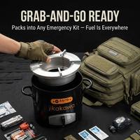 Réchaud à bois portable, cuisinière de camping à biomasse haute efficacité pour la survie en plein air, les situations d'urgence et la randonnée