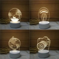 Ramadán decoración del hogar regalo LED 3D lámpara táctil EID Mubarak Ramadán decoraciones luz musulmana fiesta suministros