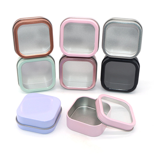 Bán buôn kẹo vuông tinplate hộp tin trường hợp tùy chỉnh cửa sổ nhỏ kim loại thực phẩm biểu tượng tùy chỉnh bền kẹo container lon kẹo - Product Image 5