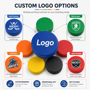 Pelota Antiestrés de Espuma PU con Diseño de Disco de Hockey, Personalizada, al por Mayor, para Promociones, Regalos, Ferias Comerciales y Obsequios - Product Image 2
