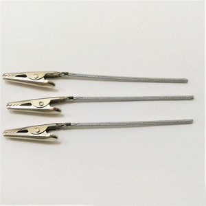 Alambre de acero inoxidable DIY tarjeta foto Memo <span class=keywords><strong>Clip</strong></span> titular personalizado Oficina 120mm largo prueba eléctrica cocodrilo Metal pinzas de cocodrilo - Product Image 5