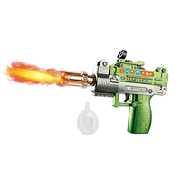 Pistolet à eau électrique rétractable pour enfants, surface plaquée plastique, effet lumineux et sonore, brume, simulation de pistolet pour l'extérieur
