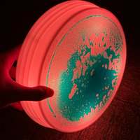 Dalles sensorielles lumineuses LED rondes pour sols liquides, équipement de jeu sensoriel pour l'autisme et la thérapie O.T.