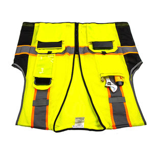 เสื้อกั๊กนิรภัย <span class=keywords><strong>ANSI</strong></span> Class 2 แบบตาข่าย พร้อมกระเป๋าโพลีเอสเตอร์แข็งด้านนอกเจ็ดช่อง กระเป๋า PVC หนึ่งช่องด้านนอกหน้าอก ปิดด้วยซิป - Product Image 6