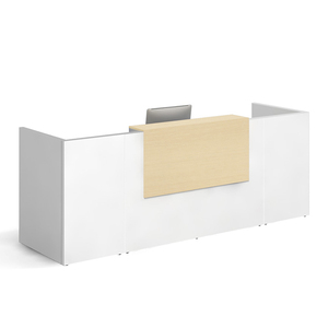 Muebles de Oficina para Recepción al por Mayor, Mostrador de Recepción Color Nogal - Product Image 1