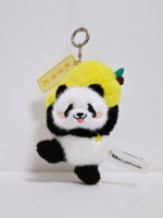 Gantungan Kunci Boneka Panda Custom 10 cm, Bahan Katun Poliester, Mainan Boneka Isi Dakron, Hiasan Tas Sekolah